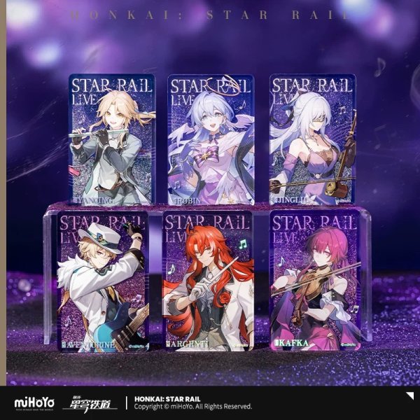 画像1: 【現品予約】崩壊スターレイル　中国限定　スターレイルLIVE　流砂アクリルブロック（入金〆切7日以内) (1)