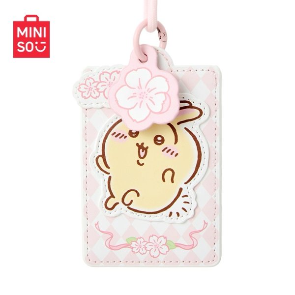 画像1: 【現品予約】ちいかわ　中国限定　MINISOコラボ　桜シリーズ　カードホルダー（入金〆切７日以内) (1)