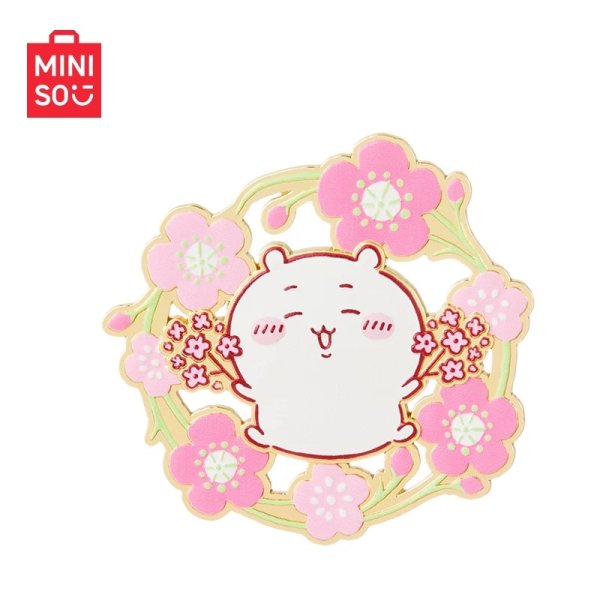 画像1: 【現品予約】ちいかわ　中国限定　Misonoコラボ　桜シリーズ　メタルマグネット（入金〆切７日以内) (1)