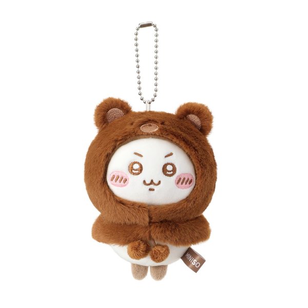 画像2: 【予約】ちいかわ　中国限定　MINISOコラボ　もふもふ シリーズ　くまフードマスコット（入金〆切11月15日) (2)