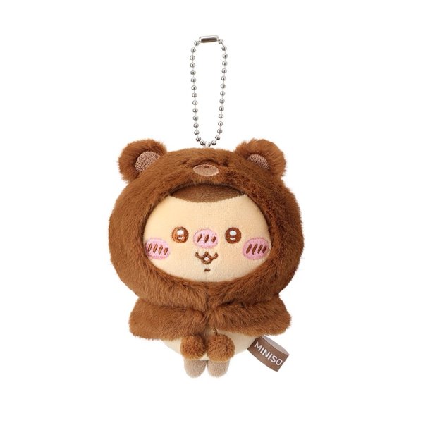 画像7: 【予約】ちいかわ　中国限定　MINISOコラボ　もふもふ シリーズ　くまフードマスコット（入金〆切11月15日) (7)