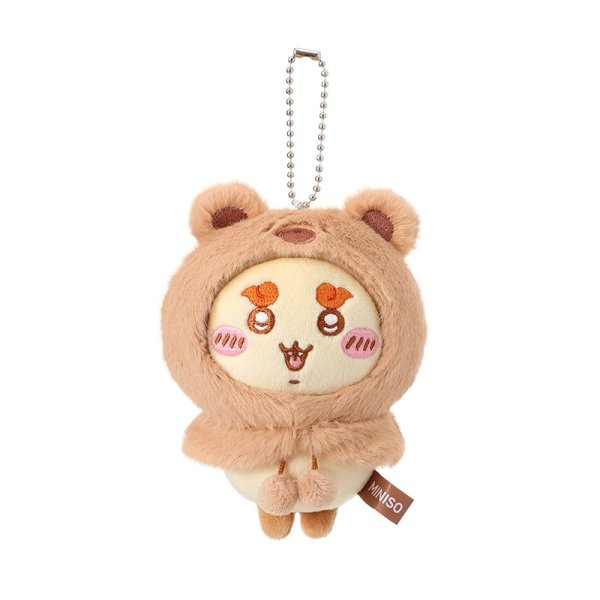 画像8: 【予約】ちいかわ　中国限定　MINISOコラボ　もふもふ シリーズ　くまフードマスコット（入金〆切11月15日) (8)