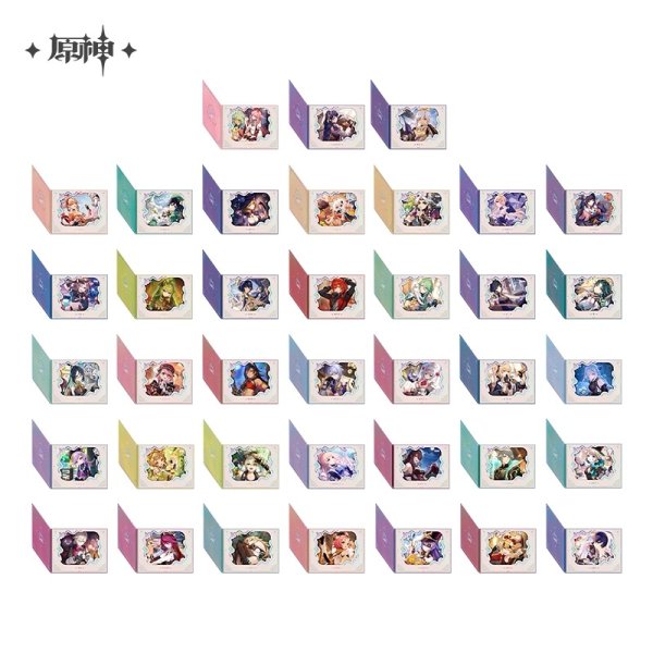 画像1: 【予約】原神　中国限定　運命の日シリーズ　ブック型色紙（入金〆切7日以内・26年3月発送予定） (1)