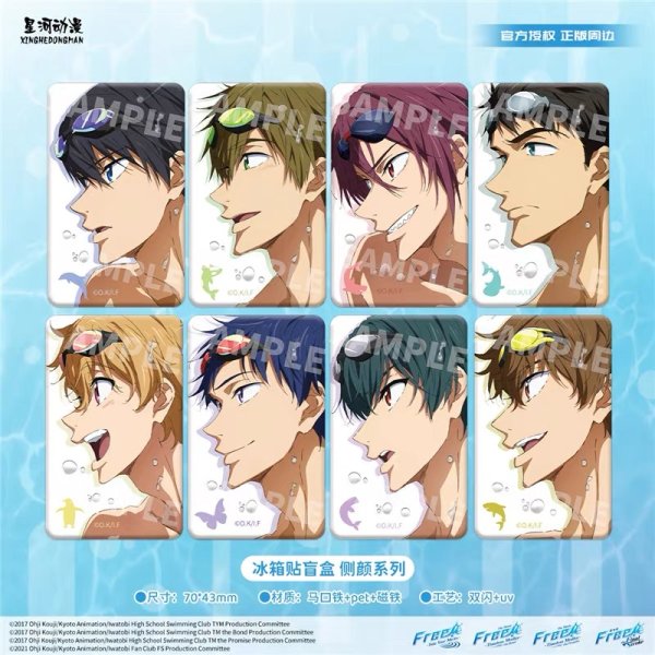 画像1: 【予約】Free!　中国限定　星河コラボ　横顔シリーズ　マグネット　BOX・ブラインド（入金〆切5日以内・12月中旬発送予定)  (1)