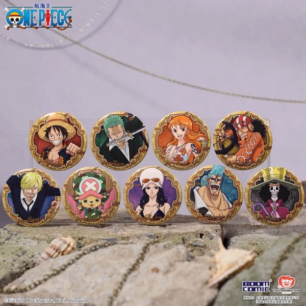 画像1: 【予約】ONE PIECE　中国限定　BOOMCOMICコラボ　ドレスローザ編　缶バッジ　銀袋ブラインド・BOX（入金〆切7日以内） (1)