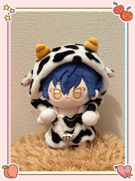 画像1: 【予約現品・なくなり次第終了】ぬい服　 モーモーぬい服（入金〆切7日以内） (1)