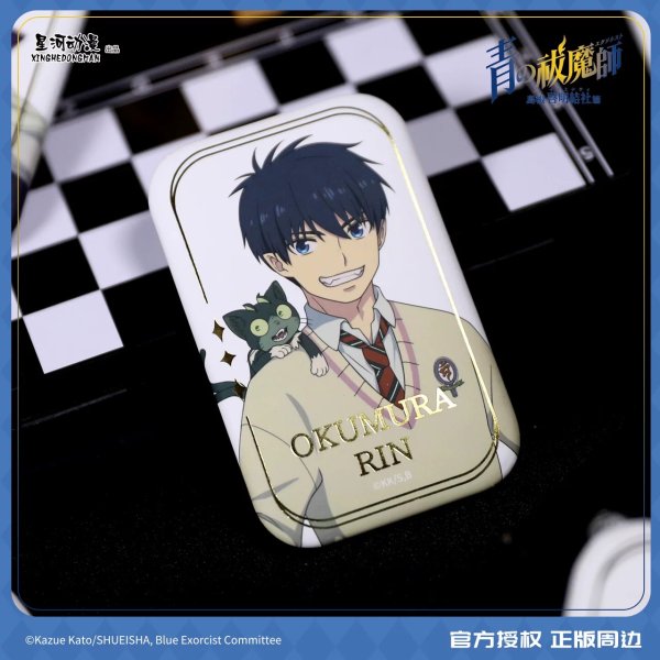 画像9: 【予約】青の祓魔師　中国限定　星河コラボ　島根啓明結社篇　長方形缶バッジ（入金〆切5日以内・12月下旬発送予定)  (9)