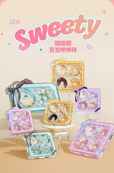 画像1: 【予約現品・なくなり次第終了】ドーナツ缶バッジケース（入金〆切7日以内） (1)
