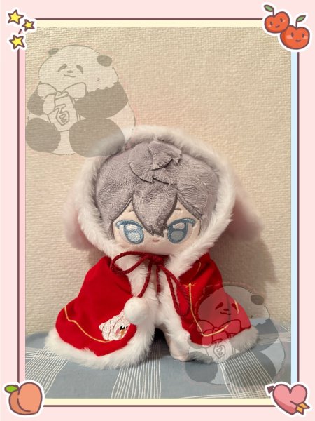 画像1: 【予約現品・なくなり次第終了】ぬい服　ふわふわ冬のマント（入金〆切7日以内） (1)