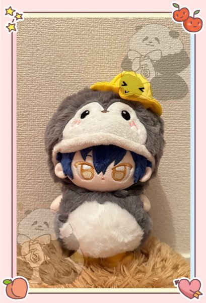 画像1: 【予約現品・なくなり次第終了】ぬい服　ペンギンつなぎぬい服（入金〆切7日以内） (1)