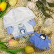 画像2: 【予約現品・なくなり次第終了】ぬい服　ペンギンのサロペットセット（入金〆切7日以内） (2)