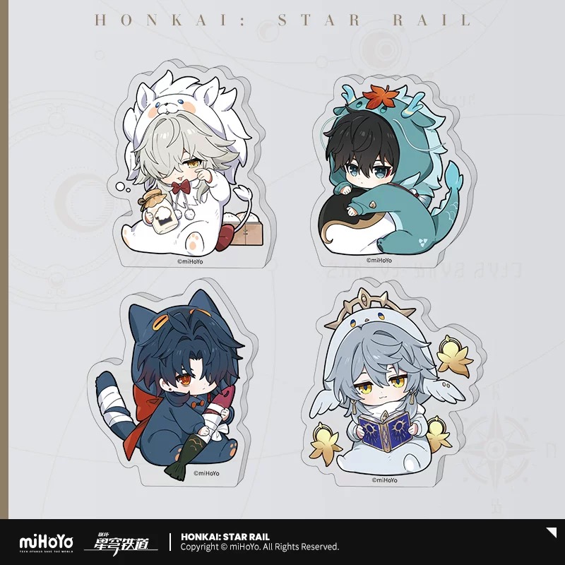 【予約】崩壊スターレイル　中国限定　男子寮シリーズ　Q版アクリルスタンド（入金〆切5日以内・230日ほど発送予定）